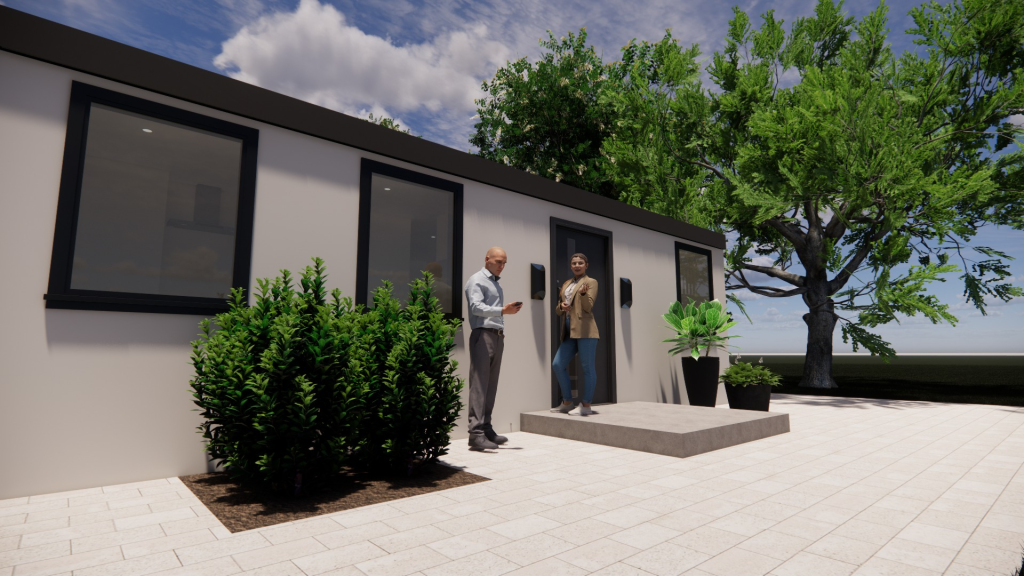 Rendering of Homes of HOPE External Design